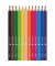 Buntstifte-Set COLOR`PEPS Jumbo, M834010FC, 12-farbig sortiert, dreikant, Packung